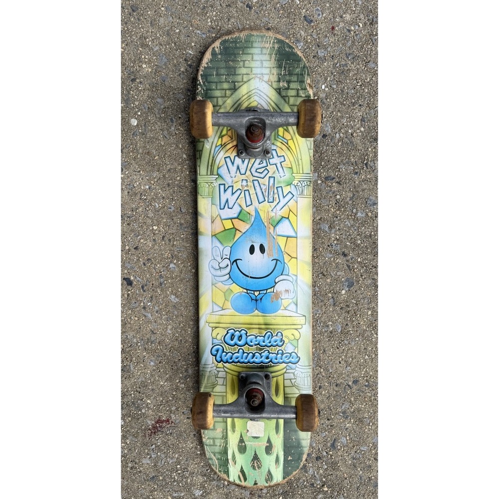World Industries Wet Willy Skateboard Complete 53mm Wheels Vintage Style